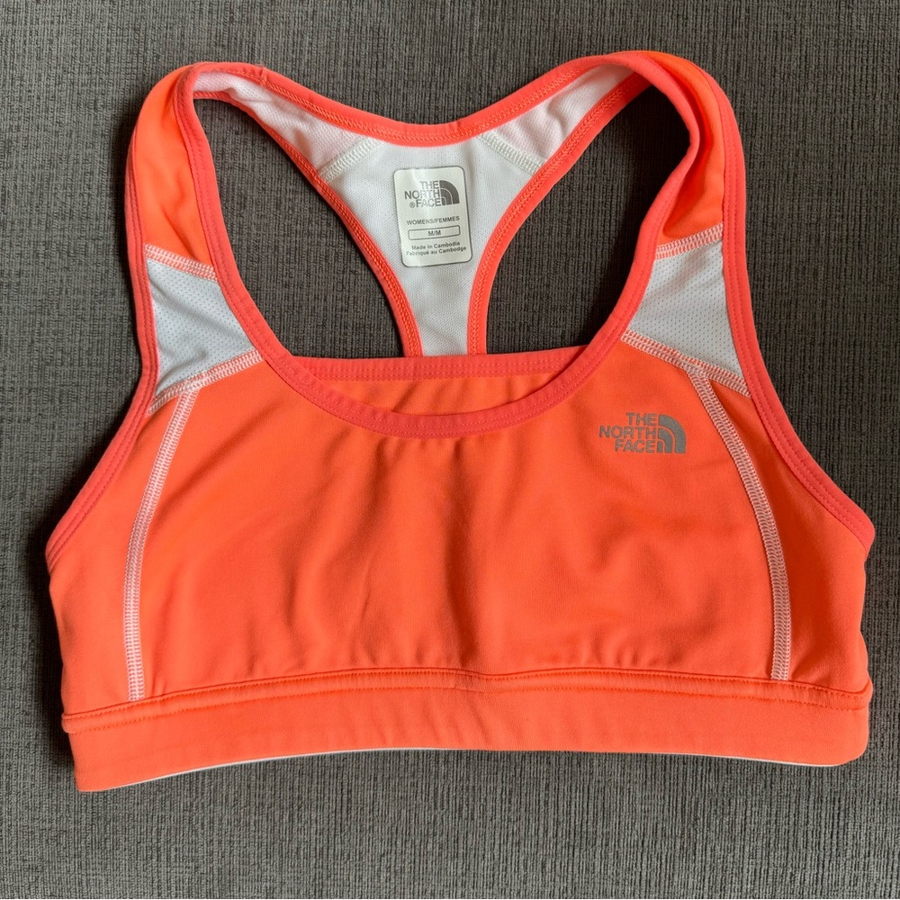 Women’s The North Face sports bra, size M.